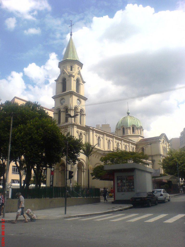 Santa Cecília Church and Square by Toni Barbuto