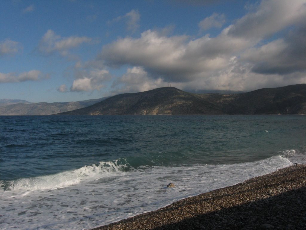 View from Alepohori coast by amarkou