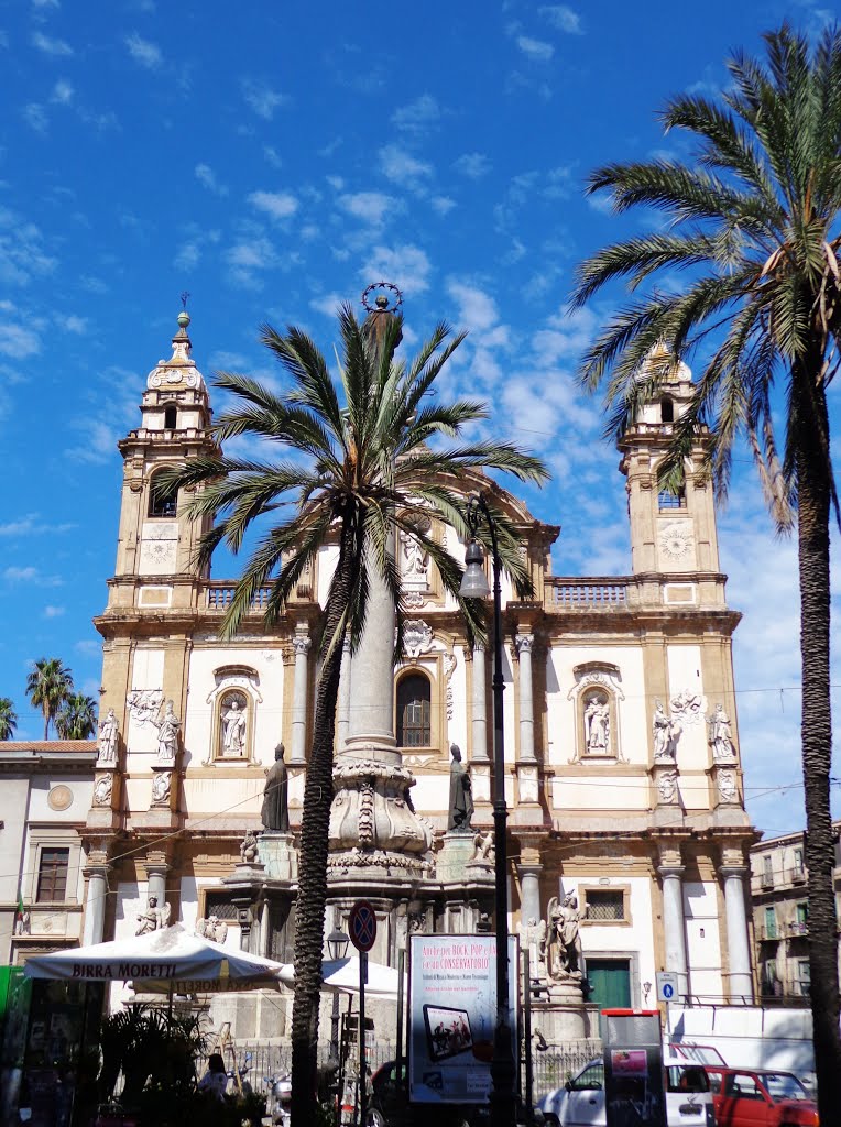 Piazza San Domenico e Guglia dell'immacolata. by effems