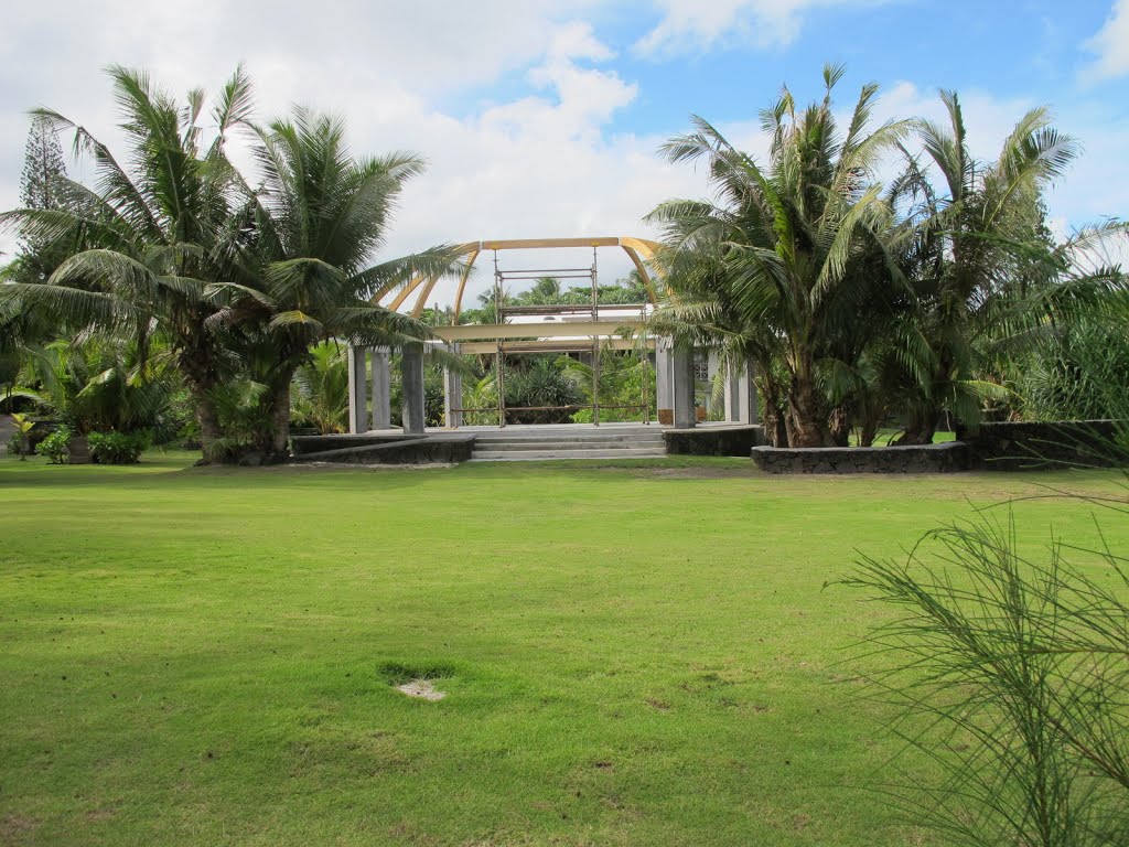 Samoan meeting house by Karleen Manuel Samuel