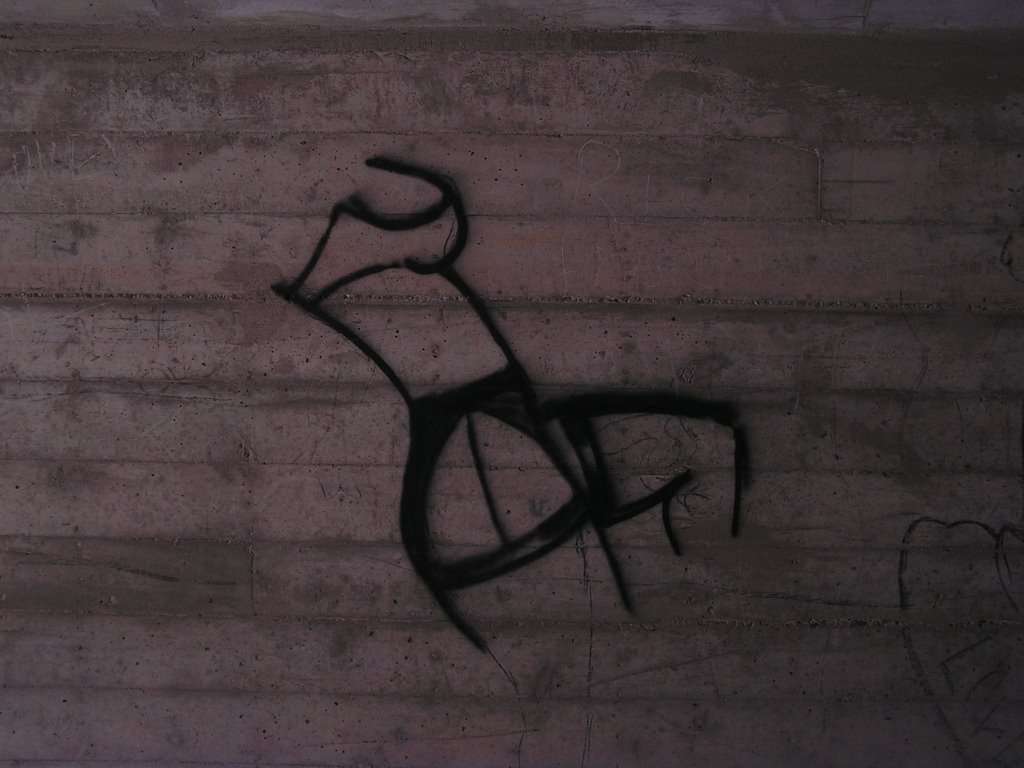 Neat Graffiti Under Stream Overpass by Ryan Weidert