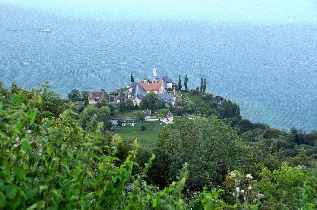 Hautecombe Abbey on the shores of the Lac du Bourget. by Nicola e Pina Europa 2011