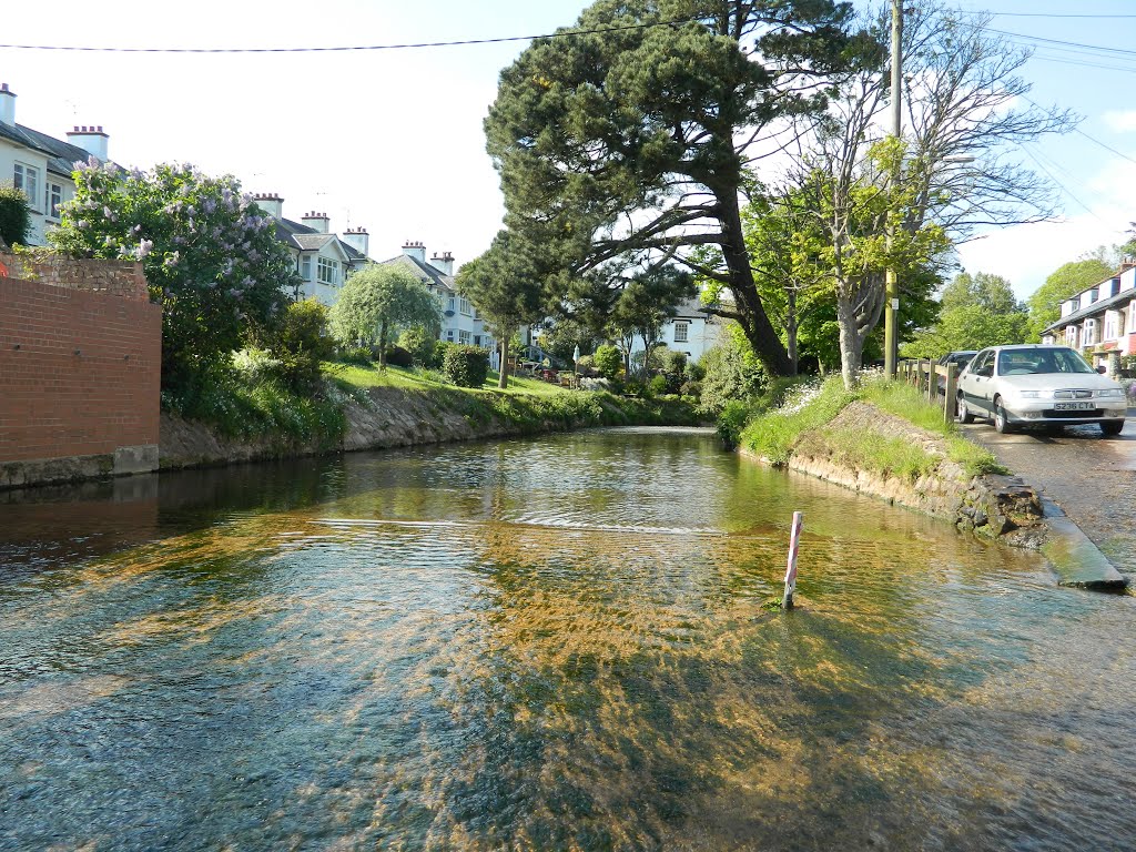 Driving through the River Sid, Sidmouth by 2610will