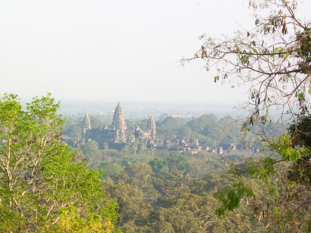 Distant View from Phnom Bakheng by Steve C