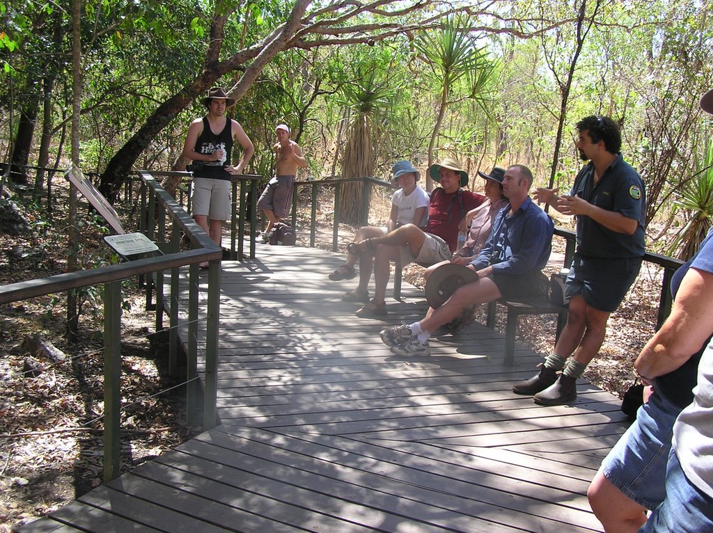 Ranger Talk, Nourlangie Rock, Kakadu by Peter Watts