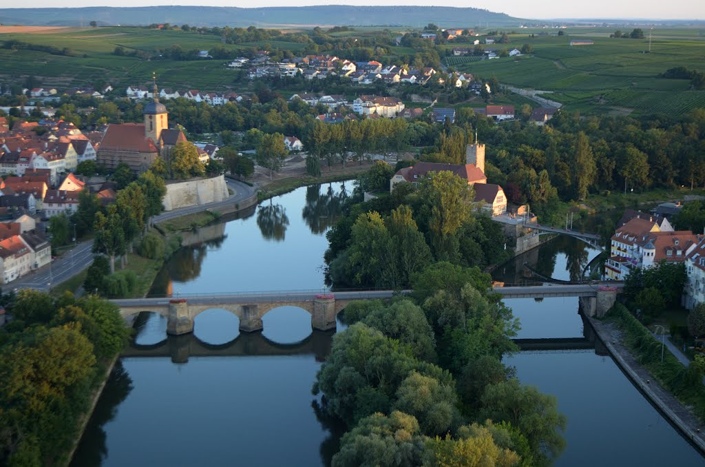 Hot Air Balloon Trip - Aerial View of Lauffen by fridtjof.stein