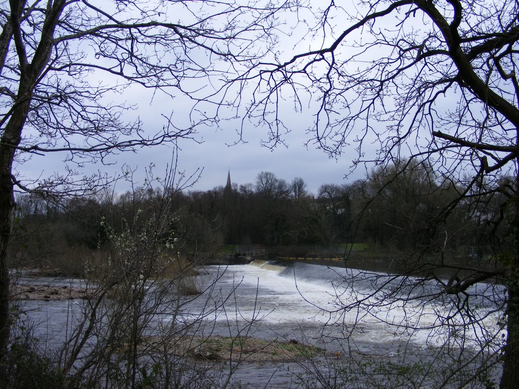 The Weir at Llandaf Rowing Club by PaulF