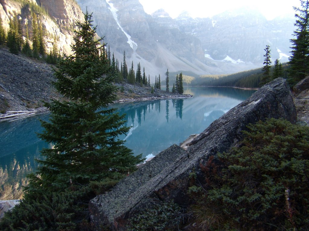 Shade over Moraine Lake by hondaspeed