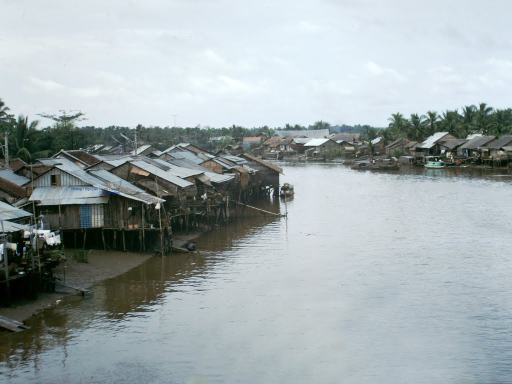 Bảo Định Rive - Tân An / Long An 1967 - Photo by Fletcher Clyde by Ngày Xửa Ngày Xưa