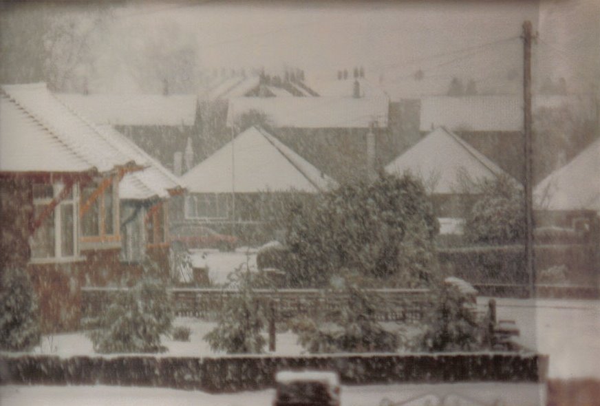 Stopsley in the snow by Greville Plackett