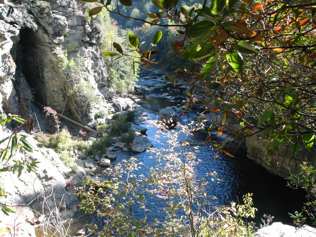 The top of Linville falls looking down river by yeastunleashedinthee…