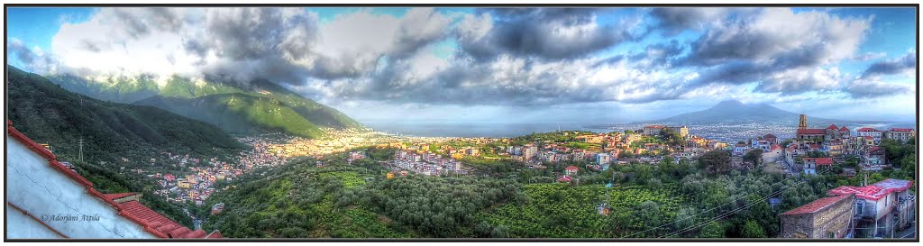 Panorama from ,,La Canonica" hotel terrace, in Lettere / Panoráma a ,,La Canonica" szállóda teraszáról, Lettereben by Adorjáni Attila