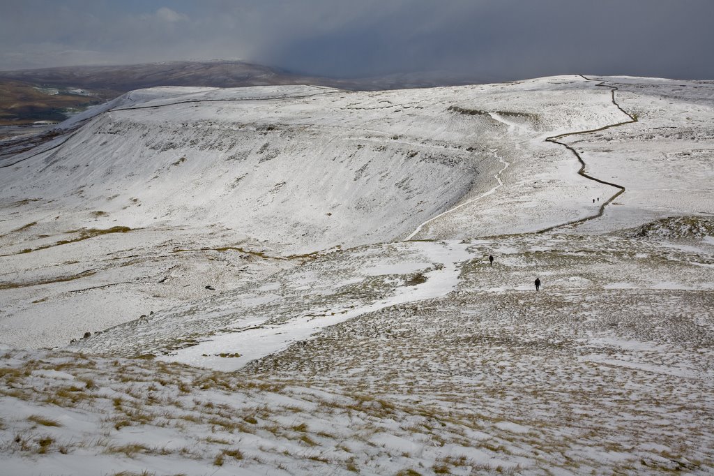 Simon Fell in Snow by Richard Haxby