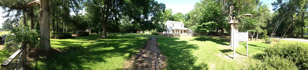 John J. French historic buildings and museum. Beaumont, TX. Panorama of one building by macinsetex