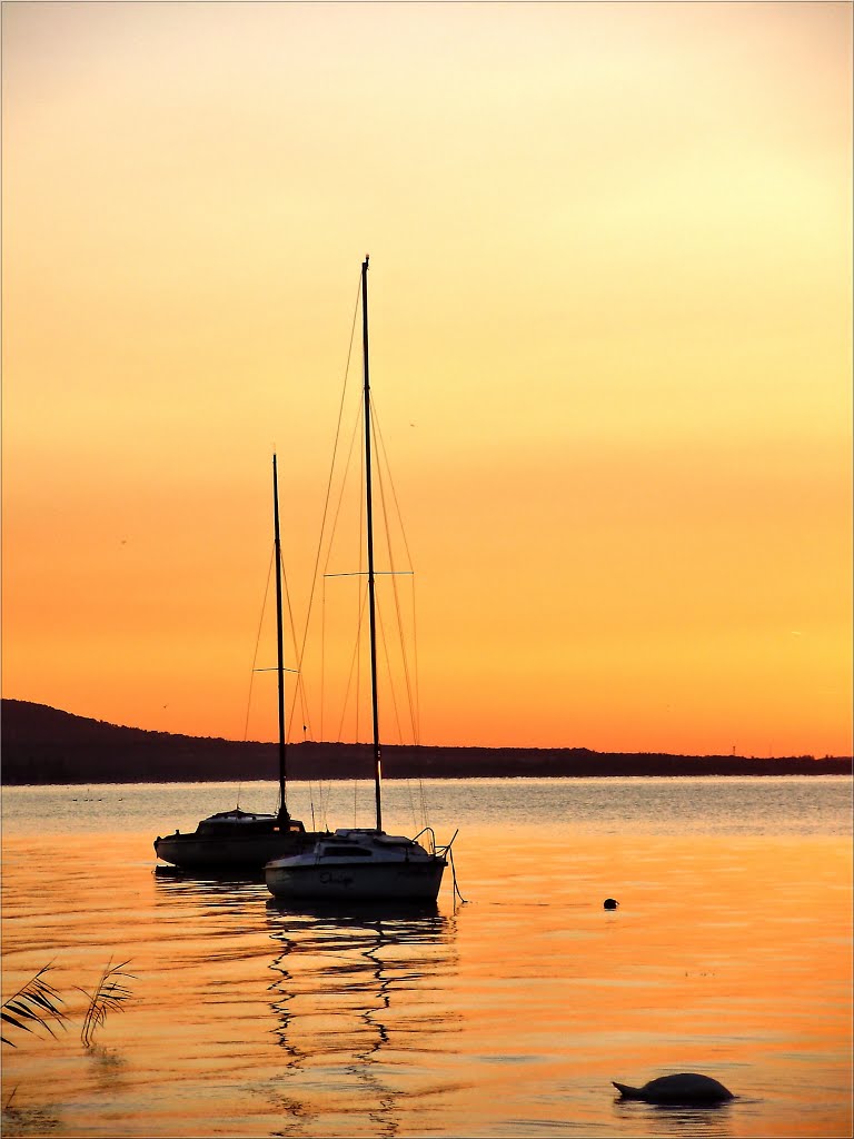 Napkelte Balatonszepezdfürdőn ...Sunrise am Balaton lake . . . by ©  Imre Lakat