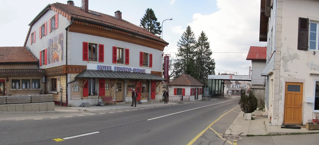 Apr 2013 - La Cure, France - Border Restaurant-Hotel by Pano Ramio