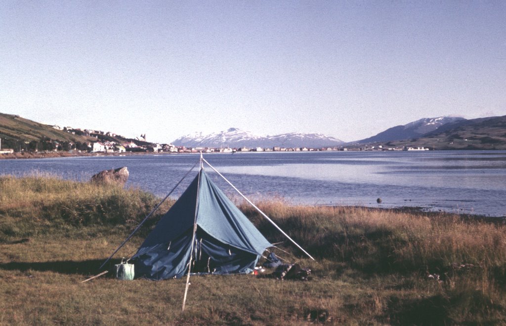 Eyjafjorður campsite by Philip S Sutton