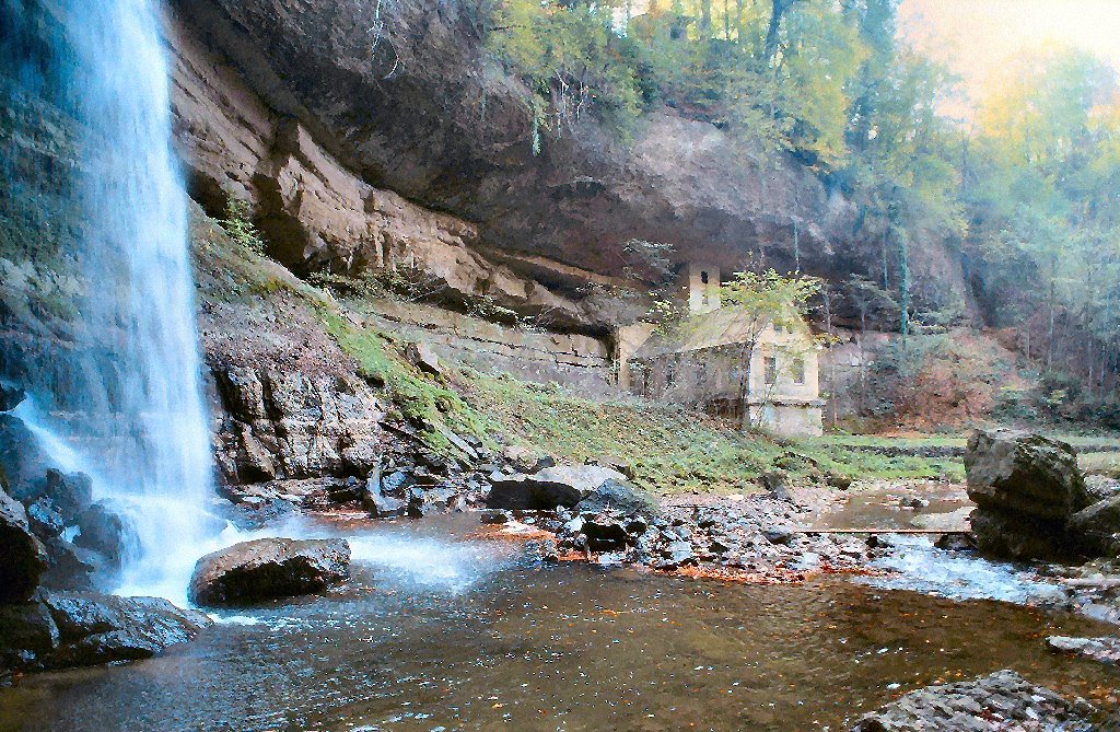 Waterfall Tannertobel Rüti by Martin Maag