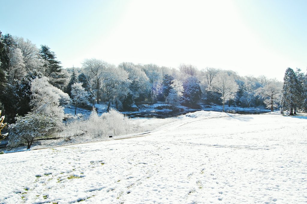 Keele Lakegrounds - April snow by Sarah Graham