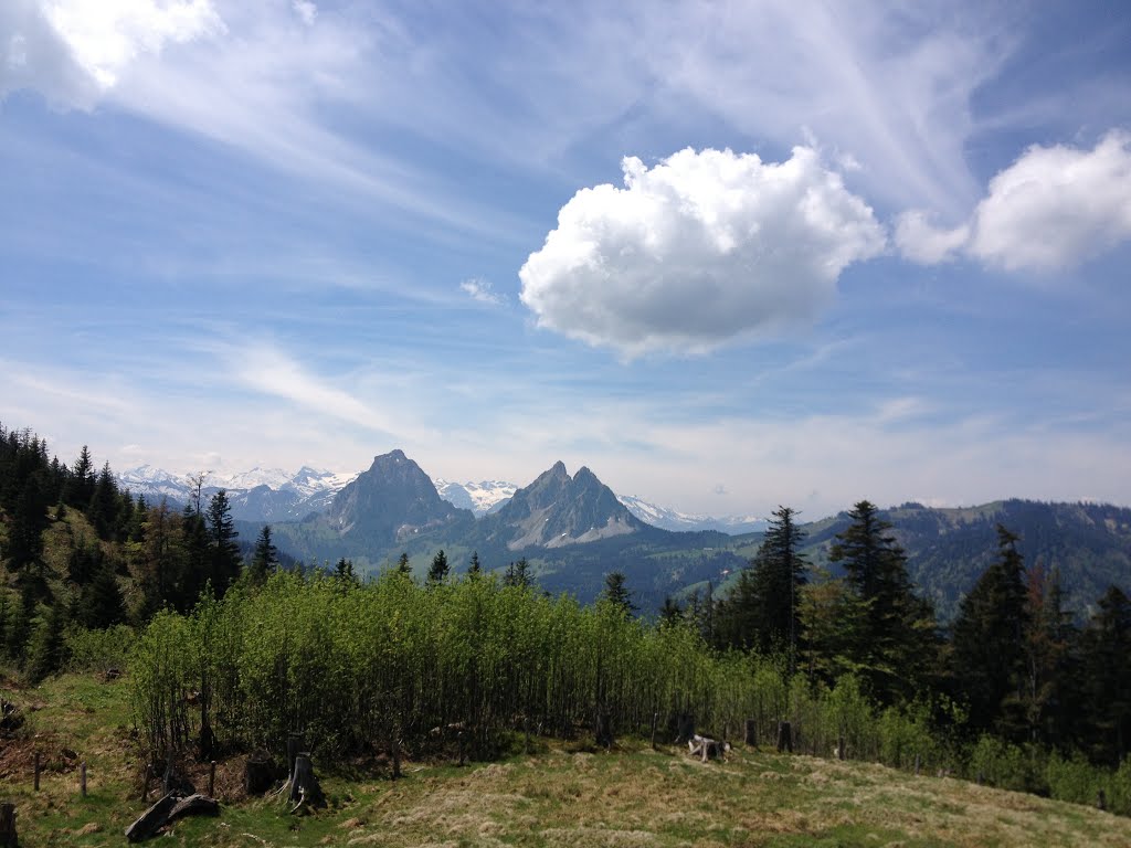 Grosser und Kleiner Mythen (Blick vom Amselspitz aus) by studermarkus