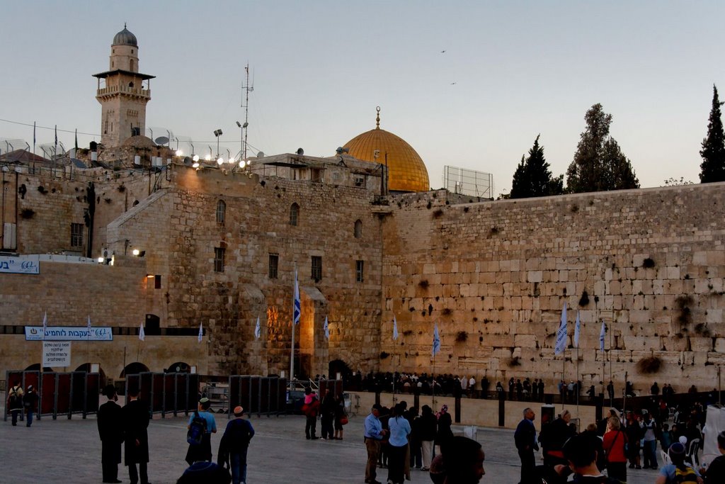 Yerusalem Wailing/Western Wall, Klagemauer Jerusalem by hnuecke