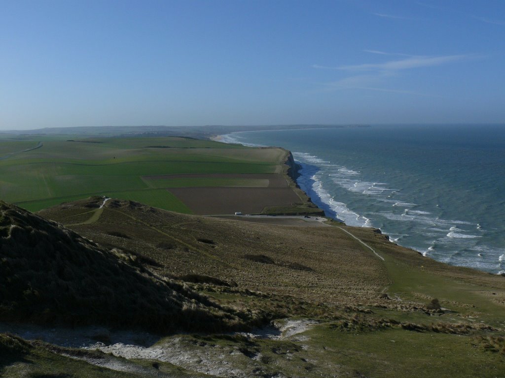 Littoral de la Côte d'Opale vu du Cap Blanc Nez (vers le Nord) by Charml