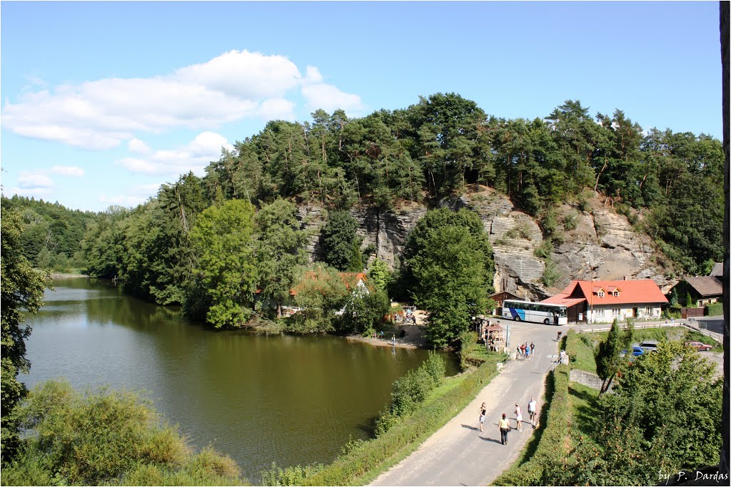 Kost Castle - view from the castle on the lake.. Kost Zamek.*YS* by P. Dardas