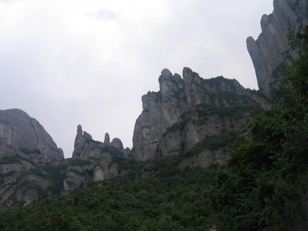 Rocks of Montserrat 2 by lieneHelmig