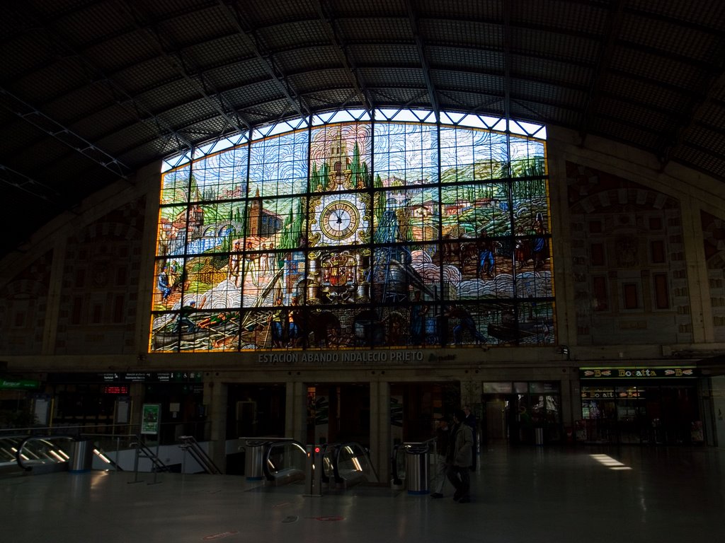 Vidriera de la Estación de Abando by -peru-