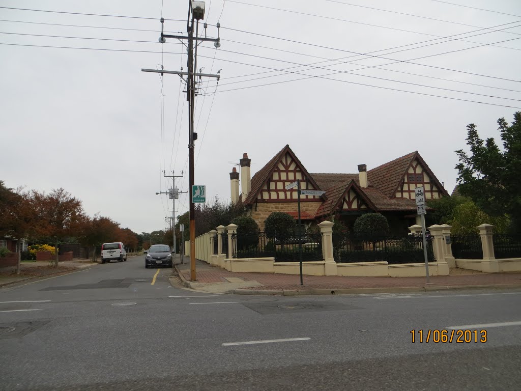 House on corner of Sandford Street along Magill Road by Peter John Tate,