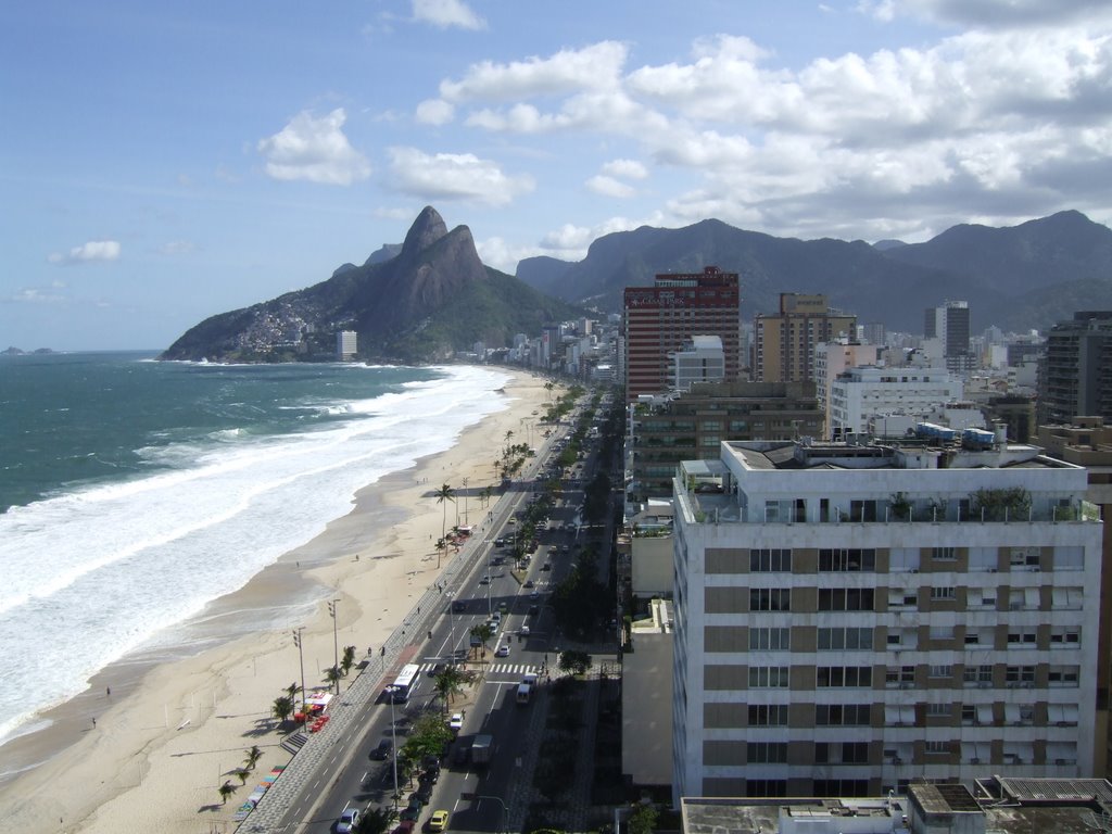 Roof top view Ipanema strip by Michael Santoro