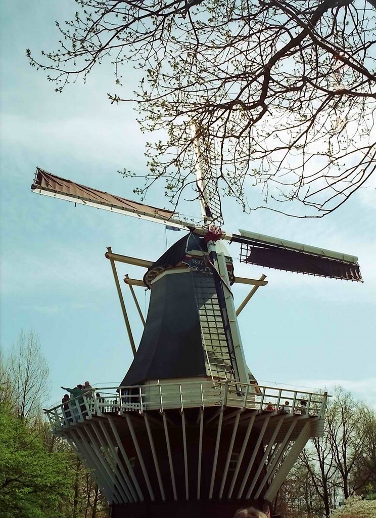 Netherlands, Keukenhof near Lisse, Flour mill "De Keukenhof" anno 1892, April 1996 by senna3