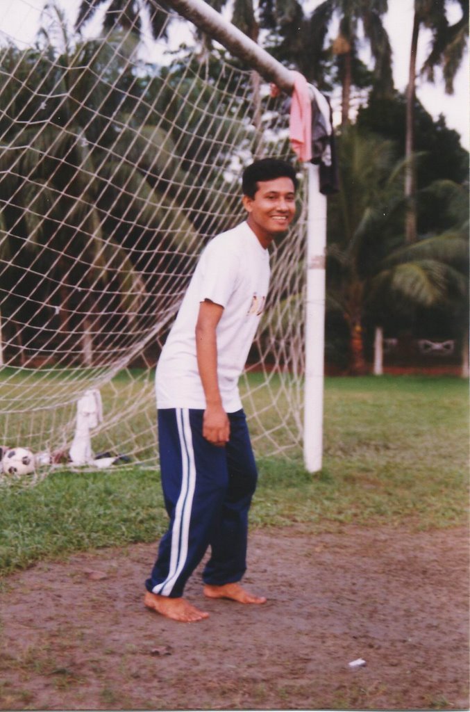 Aminul at BUET field as a goal keeper during RAG titumir hall match (2003) by Md.Aminul Islam