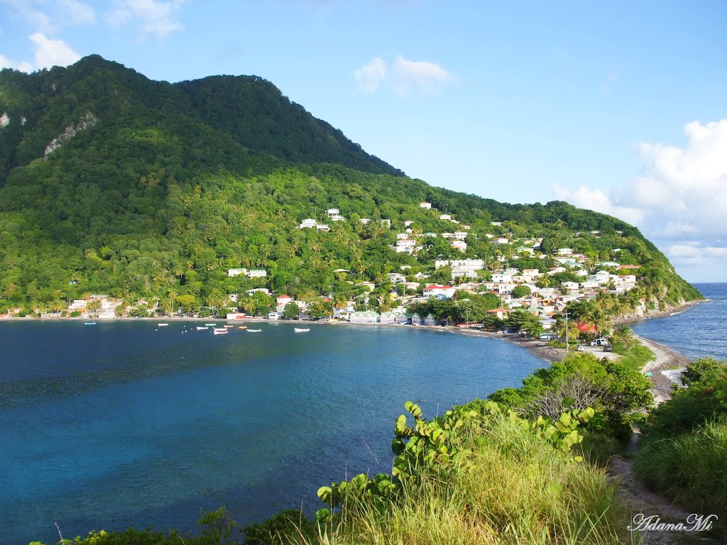 Scott's Head village, Dominica by AdanaMi.