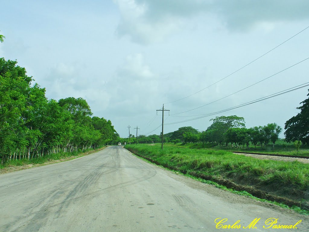 CARRETERA 101 ENTRE EL CRUCE DE PAVÓN YGuaymate, La Romana, República Dominicana. by Carlos M. Pascual