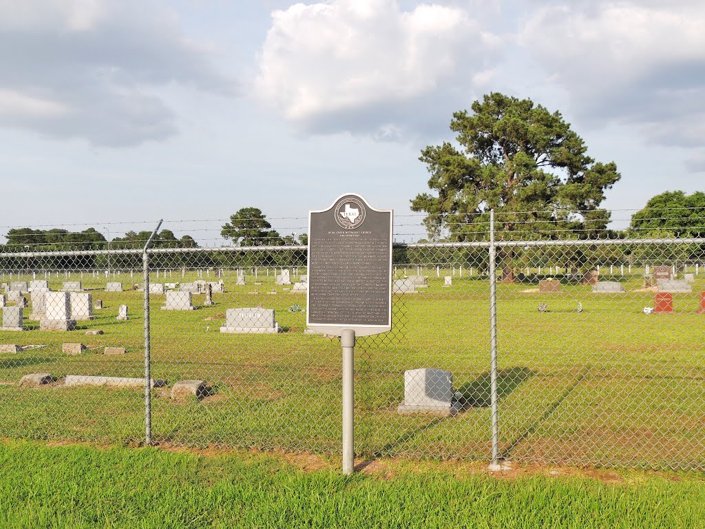 Bear Creek Methodist Cemetery with Historical Marker with information on German settlers to the Bear Creek and Langham Creek area by WOLFGANG HOUSTON WEST