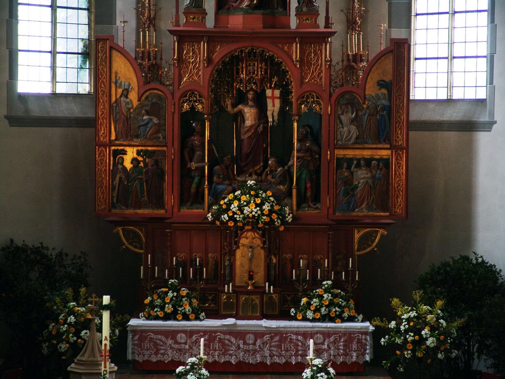 The altar - Johann Babtist catholic church Oberstdorf by world of pictures by…