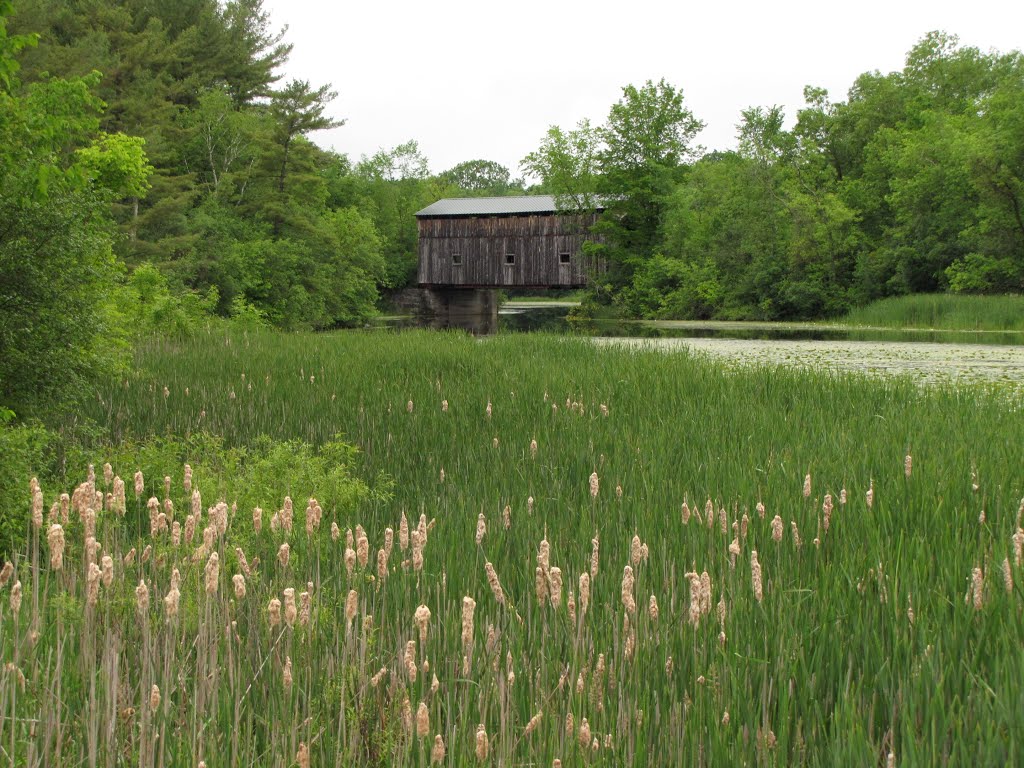 Shoreham Depot RR Covered Bridge by Chris Sanfino