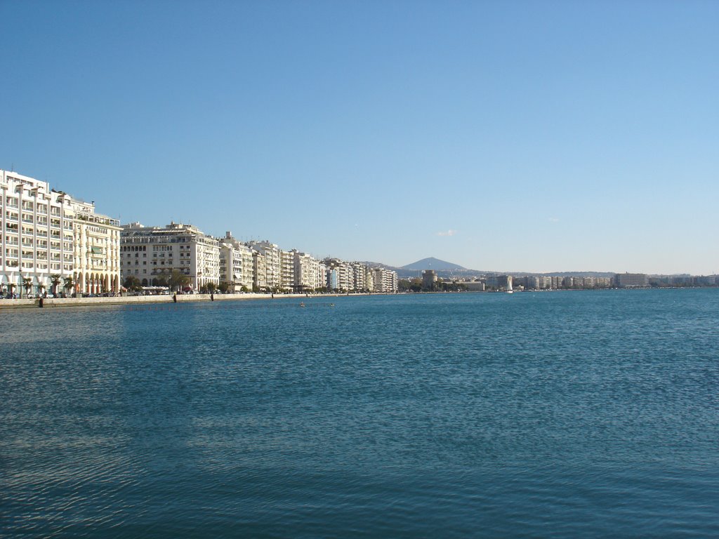 Thessaloniki, Gulf Thermaikos and White Tower by apostolis k