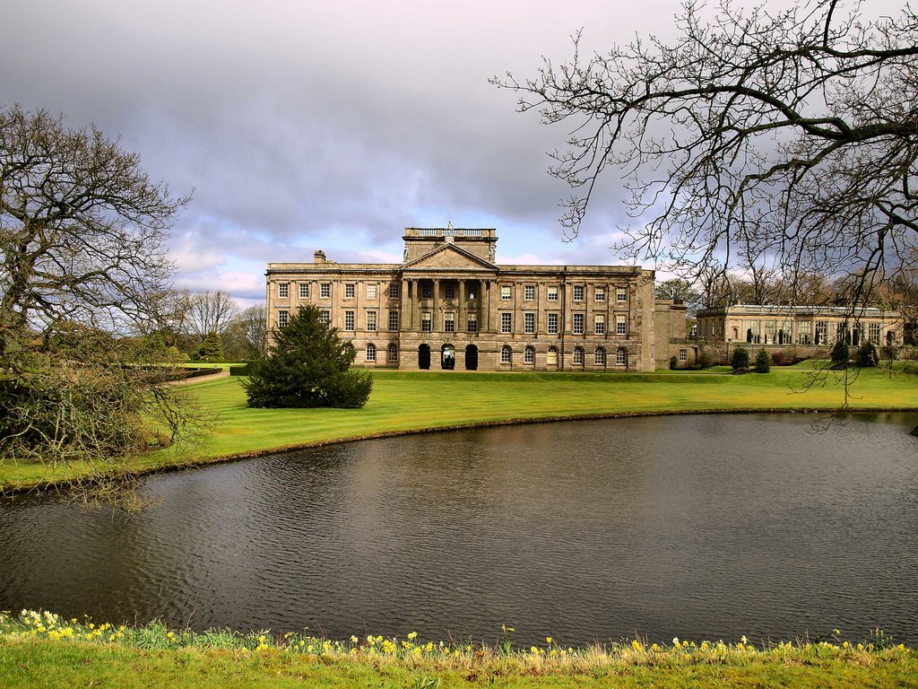 View of Lyme Hall across the lake by paul-griffiths@live.…