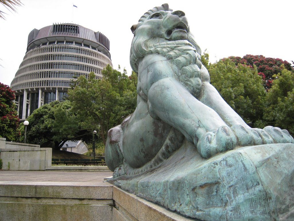 The Beehive - Executive Wing of the Parliament Buildings - Wellington, New Zealand by craigcoleman