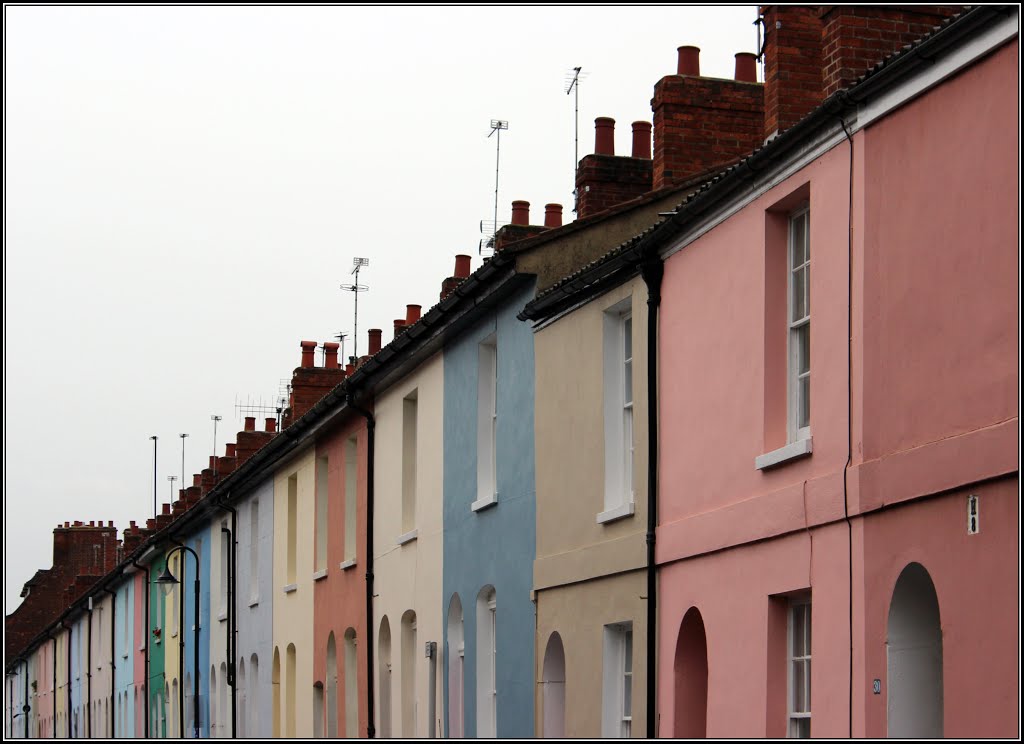 The colours of Observatory Street, Oxford, England, United Kingdom. by Peter Neaum