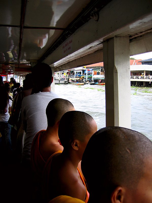 Monks on river taxi by cornholio666