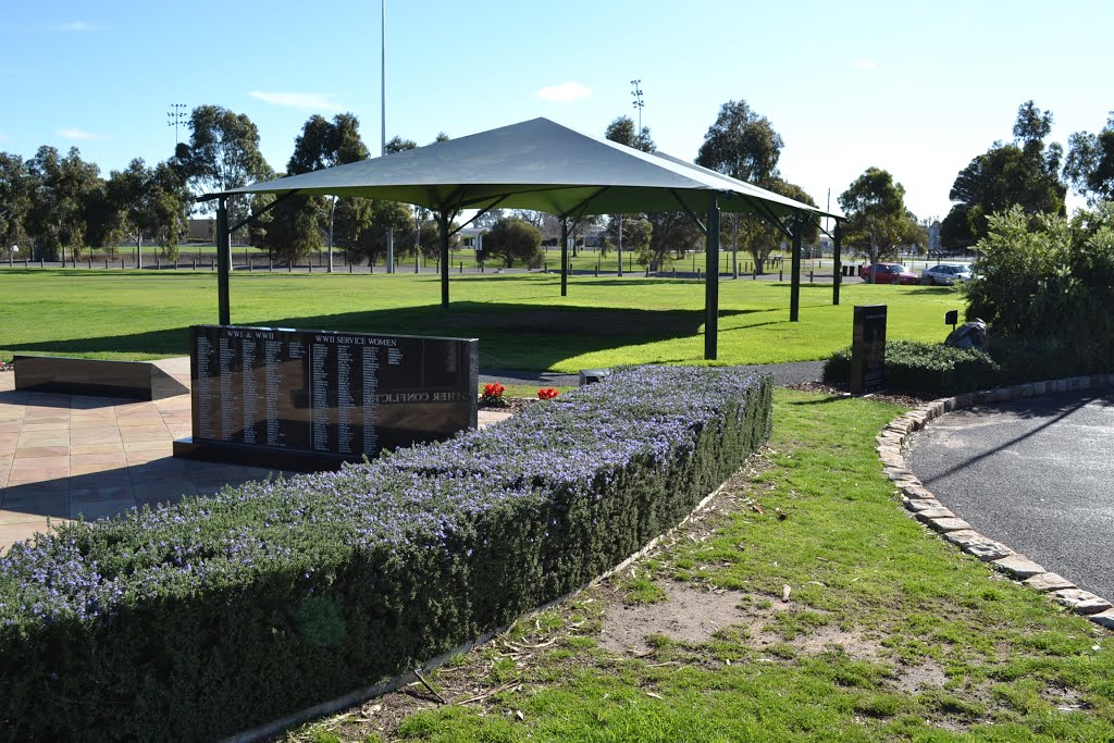 Women's service roll and shade canopies by Phaedrus Fleurieu