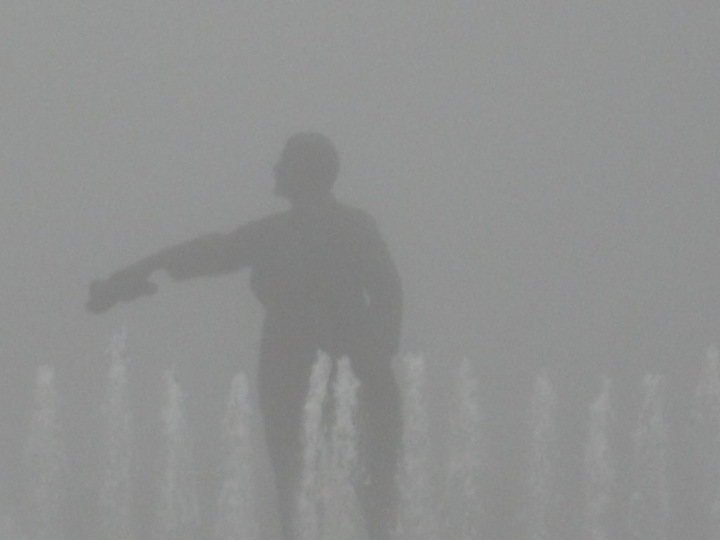 Lenin In the Fog by Petr Alendeev