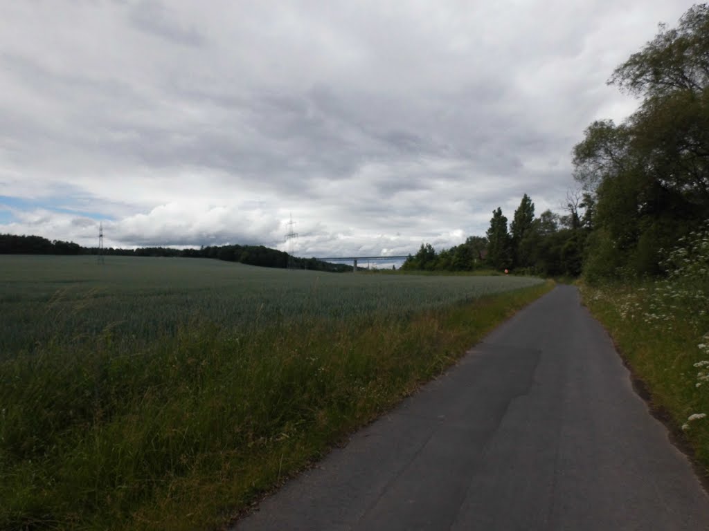 Kassel Radweg Fuldabrück Bergshausen 23.6.2013 by Buchautor u. Schriftsteller Winfried Schäfer 