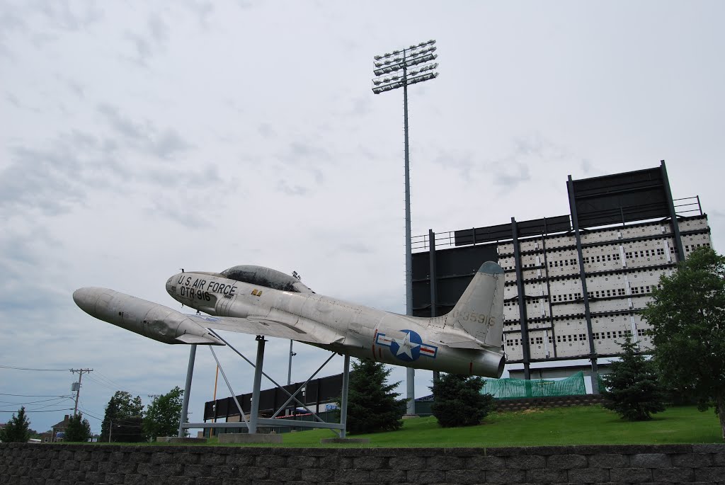 Jet Display at Veterans Memorial Stadium by PolarisFinder