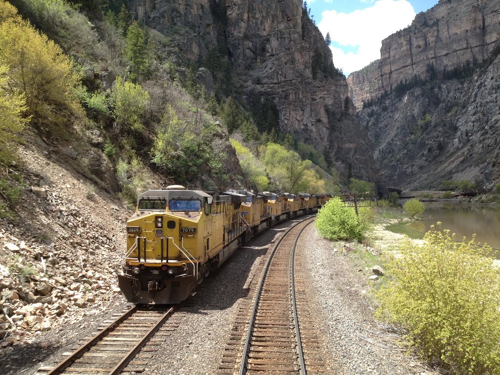 Aboard Amtrak through Glenwood Canyon, Colorado. by slakingfool