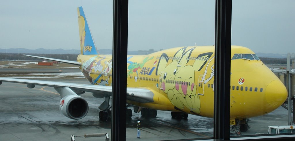 Pokemon Plane Chitose Airport by Keith Smits