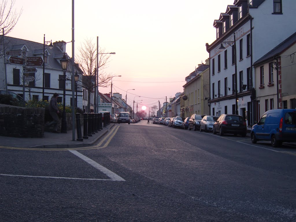 Main Street, Ardara, Sun set. '13. by sauzemol